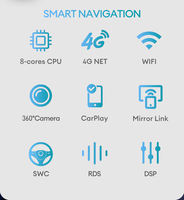 Lecteur MP5 universel pour voiture Android 11 9 pouces 10 pouces avec GPS et aide au recul 4G/5G/WiFi Stéréo audio pour voiture