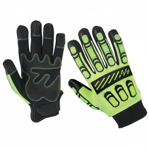 Guantes mecánicos de protección contra impactos de la mejor calidad para uso diario, guantes antideslizantes con muñequera de neopreno, guantes de seguridad de ajuste ajustable - Product Image 1