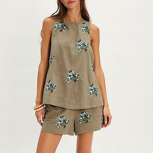 डिजाइनर डुपटा वयस्कों के साथ महिलाओं के विशेष धारीदार सूती नाइट गाउन सेट, भारतीय पैकistनी कपड़े गर्मियों में जल्दी सूखी - Product Image 5