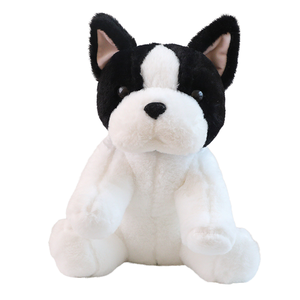 Unisex promosyon yumuşak peluş fransız Bulldog oyuncak sevimli çocuk Anime maskot stres giderici hediye boğa köpek dolması hayvan bebek mevcut - Product Image 1