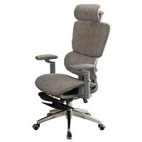 Chaise de bureau ergonomique en maille pivotante réglable confortable blanche personnalisée de haute qualité avec soutien lombaire pour ordinateur de direction