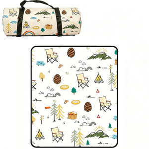 Tapis de camping pliable à faible MOQ avec poignée, tapis de pique-nique facilement pliable avec dos imperméable pour <span class=keywords><strong>la</strong></span> herbe, <span class=keywords><strong>la</strong></span> randonnée, les voyages et les concerts - Product Image 1