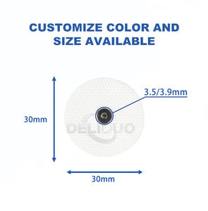 Foglio di gel foglio di gel pad a bassa resistenza pulsante Ag/agcl elettrodi rotondi monouso Ecg snap3.5 per decine di elettrodi adesivi - Product Image 2