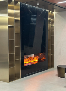 Meilleur <span class=keywords><strong>prix</strong></span> intérieur moderne <span class=keywords><strong>cheminée</strong></span> électrique décor sous TV télécommande App contrôle flamme pas de chauffage vapeur <span class=keywords><strong>cheminée</strong></span> - Product Image 3