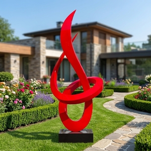 Escultura Moderna Personalizada de Acero Inoxidable Pulido con Espejo en Espiral para Paisajes Exteriores, Ideal para Villas, Hoteles y Zonas Acuáticas - Product Image 3