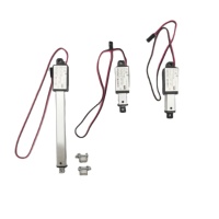 Mini 12V elektrikli lineer aktüatör 2 inç inme hızı 0.6 Inch/S 60N/14LB su geçirmez Motor kabin pencere doğrusal hareket için