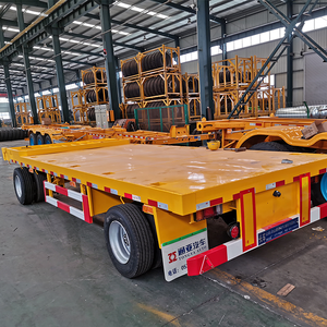 Remorque à plateau tournant TONGYA / Remorque complète de 20 pieds avec construction en acier au carbone, charge utile de 60 tonnes <span class=keywords><strong>pour</strong></span> freins - Product Image 3