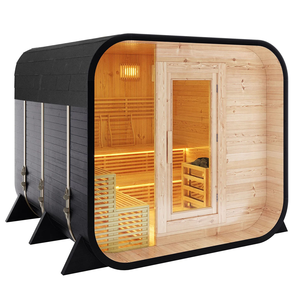 Sauna Tradicional de Vapor para 4-7 Personas, Fabricada en Madera de Abeto, para Exteriores - Product Image 3