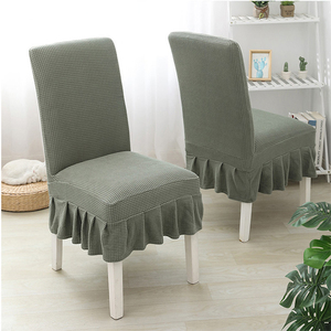 Forro Para Sillas Para Fiestas housses de chaises de banquet vertes en polyester sans accoudoirs personnalisées housses de chaises de luxe pour salle à manger housses pour chaises - Product Image 1