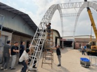 Estructura de Techo de Aluminio para Festivales, Estructura de Techo para Eventos, Estructura de Techo para Conciertos, Estructura de Techo en Forma de Domo, Estructura de Techo Arqueada