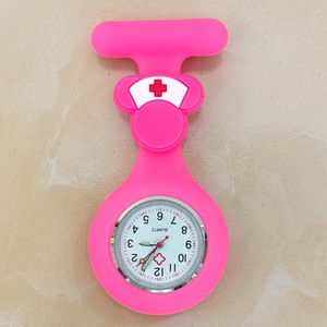 Montre infirmière à clipser pour usage hospitalier et clinique, montre-bracelet en silicone pour femme, montre à clipser pour infirmière, lot de badges de revers, épingle de poche, stéthoscope - Product Image 2