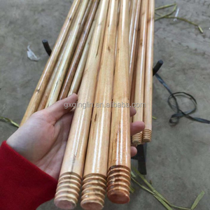 Manches de <span class=keywords><strong>balai</strong></span> en bois brossé verni économiques avec tête de <span class=keywords><strong>balai</strong></span> en plastique à poils doux, portables et écologiques - Product Image 1