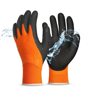 Gants de travail isolés en polaire thermique imperméables et résistants au froid, avec revêtement en latex, pour congélateur et jardinage - Product Image 1