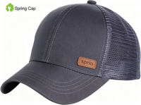 Casquette Trucker à ouverture pour chignon, dos en maille, réglable, personnalisable avec logo, fournisseur en gros de casquettes (gorras)