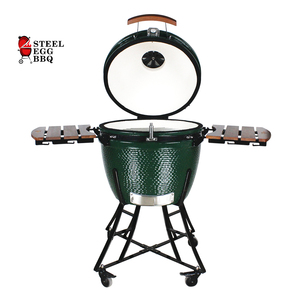 Asador Kamado SEB / Asador de Acero Tipo Huevo de 24 Pulgadas, Verde, para Barbacoa de Res, Estilo Joe, Forma de Huevo, Gran Diámetro, para Exteriores, Jardín, Fiestas - Product Image 2