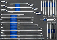 Jeu de clés dynamométriques pour bougies d'allumage KT-7017, 17 pièces