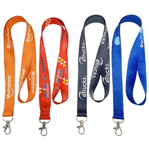Lanière en polyester vierge pour sublimation, personnalisable avec logo, vente en gros d'usine, échantillon gratuit - Product Image 2