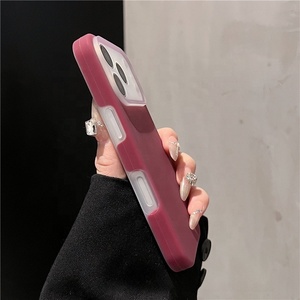 Coque de protection intégrale en silicone liquide TPU effet peau pressée à chaud pour iPhone 17 Air, 16, <span class=keywords><strong>15</strong></span>, 14 Pro Max - Product Image 5