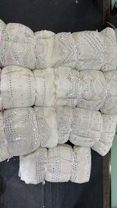 Tela de secuencia de arcoíris con bordado de viscosa más vendida, tela de encaje teñible con patrón de 9mm y 3mm para bodas - Product Image 6