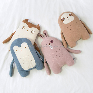 Novità Unisex Baby Sleeping Toy lino farcito bradipo pinguino <span class=keywords><strong>gufo</strong></span> di coniglio con ripieno di cotone PP - Product Image 1