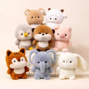 Adorables Compagnons de Table : Petits Animaux en Peluche (Éléphant, Écureuil, Lapin, Pingouin, Agneaux, Renards) – Cadeaux pour Enfants - Product Image 1