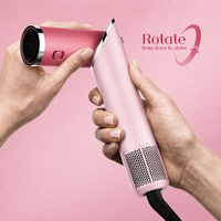 Styler capillaire multifonction 7-en-1 1600W 3 vitesses haute vitesse BLDC 110000RPM, boucleur à air auto-enroulant, sèche-cheveux ionique, pliable, professionnel pour salon