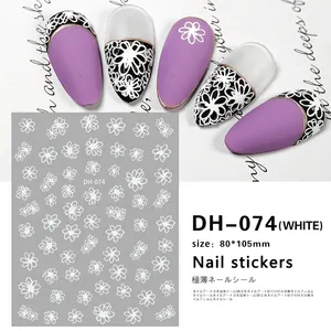 Factory Price Flower Geometry 2D Flatness Nail Art Stickers Decals For Nail Tips Decoration