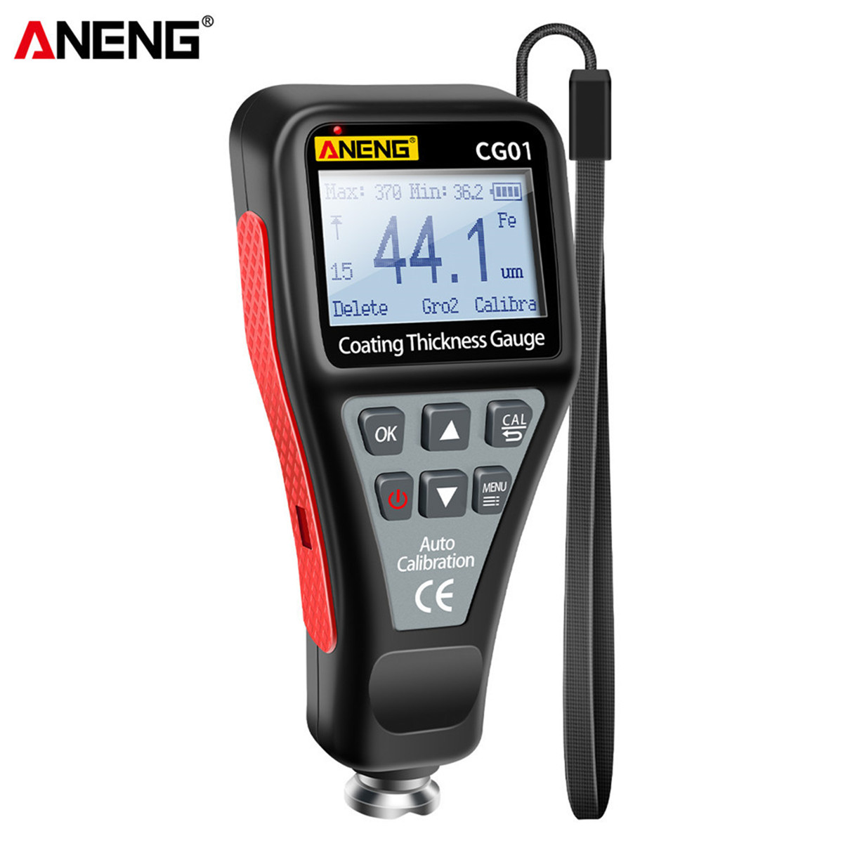 ANENG CG01 измеритель толщины покрытия FE/NFE 0,1 микрон/0-1500 тестер толщины лакокрасочной пленки автомобиля российский ручной инструмент для краски