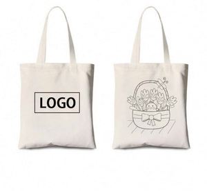Bolsa de Lona Ecológica Personalizada con Dibujos Animados Hechos a Mano para Navidad, Bolso de Mano Pintado a Mano con Graffiti para Niños, Bolsa de Compras de Algodón para Regalo de Navidad - Product Image 3