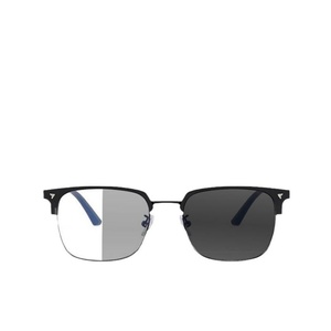 Occhiali da vista fotocromatici anti-luce blu stile vintage 2026 bestseller, montatura ottica a mezza cornice quadrata per miopia - Product Image 5