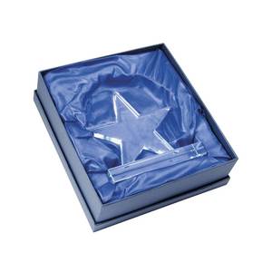 Trofeo de Cristal en Forma de Estrella de 100 mm con Placa de Papel con Impresión UV y Medalla para Regalos en Ferias Comerciales y para Dar la Bienvenida a los Asistentes - Product Image 3