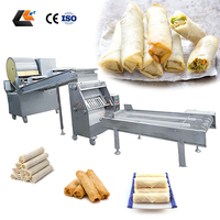 Machine à grande vitesse pour la production de feuilles de rouleaux de printemps, ligne de production de samosas, machine à former les rouleaux aux œufs