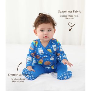 ดรีมฮาโลชุดกิโมโนสำหรับเด็กผู้หญิงและกางเกงขายาวชุดแขนยาวชุดนุ่มสำหรับทารกแรกเกิดทุกฤดูกาลเสื้อผ้าถักที่ระบายอากาศได้ดี - Product Image 3