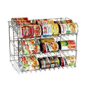 <strong>Counter</strong> <strong>Top</strong> Metal Wire Dispenser Can Rack Adjustable <strong>Shelf</strong> Design - Product Image 2