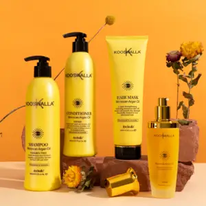 Extração de plantas natural, de alta qualidade, essência, reparação, óleo de argan seco, shampoo