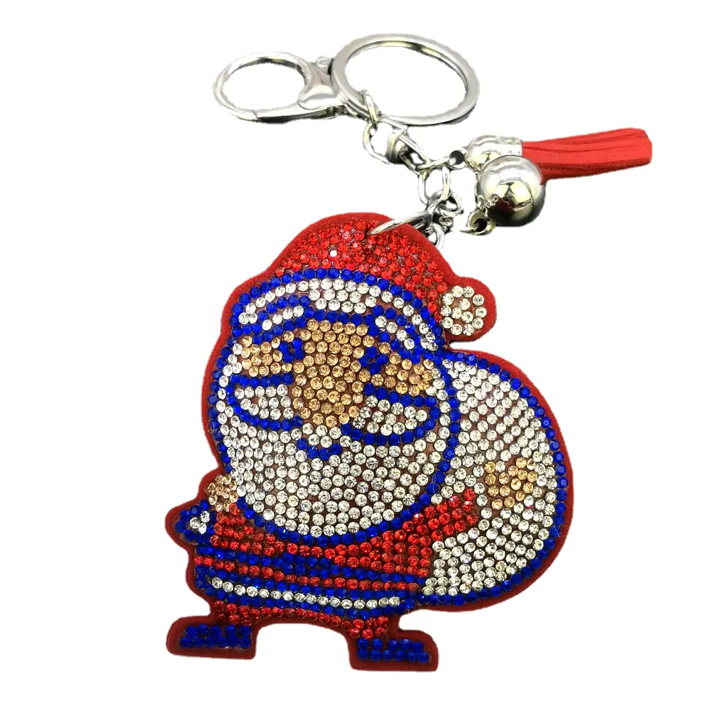 Huisen phim hoạt hình Santa với Keychain Hot hình ảnh nóng Túi treo quà tặng kỳ nghỉ nhỏ