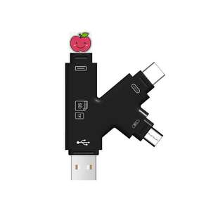 4 trong 1 SD và TF Đầu đọc thẻ nhớ để xem săn bắn trò chơi máy ảnh hình ảnh hoặc video trên điện thoại thông minh - Product Image 3