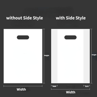 Sac en plastique imprimé avec poignée pour bijoux, fabriqué par le fabricant PE, imperméable, avec logo, pour emballage de vente au détail, sac de shopping, OEM, QC