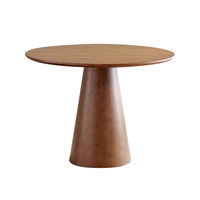 Ensemble table et chaises de salle à manger en bois massif, style vintage italien, personnalisable, pour cafés, salons de thé, bureaux de vente