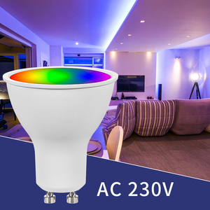 Wholesale Factory Hot Selling AC230V 5W <strong>GU10</strong> Smart RGB Dimmable <strong>LED</strong> Spot Light <strong>Remote</strong> <strong>Control</strong> Via TUYA Smart <strong>Wireless</strong> WiFi No - Product Image 5