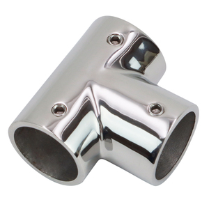 Hardware marino personalizado 316 Acero inoxidable 60/90 grados Conector de pasamanos Accesorios en T <span class=keywords><strong>Barandilla</strong></span> de <span class=keywords><strong>barco</strong></span> - Product Image 1