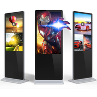 Kiosque numérique sur pied pour intérieur, système Android/PC, écran tactile capacitif LCD 50 pouces, affichage numérique, publicité vidéo, animation