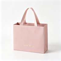 Sacs de shopping personnalisés de luxe pour vêtements, imprimés avec logo, recyclables, avec poignées, sacs en papier cadeau