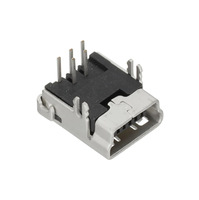 1734510-2 Pengganti Konektor USB MINI USB, TIPE B, R/A, T/H
