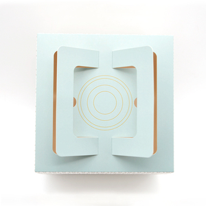 Boîte à gâteau de mariage de luxe rose personnalisée avec logo, <span class=keywords><strong>10</strong></span> <span class=keywords><strong>x</strong></span> <span class=keywords><strong>10</strong></span> <span class=keywords><strong>x</strong></span> <span class=keywords><strong>5</strong></span> cm, avec fenêtre, qualité alimentaire, gaufrage et pelliculage mat - Product Image 2