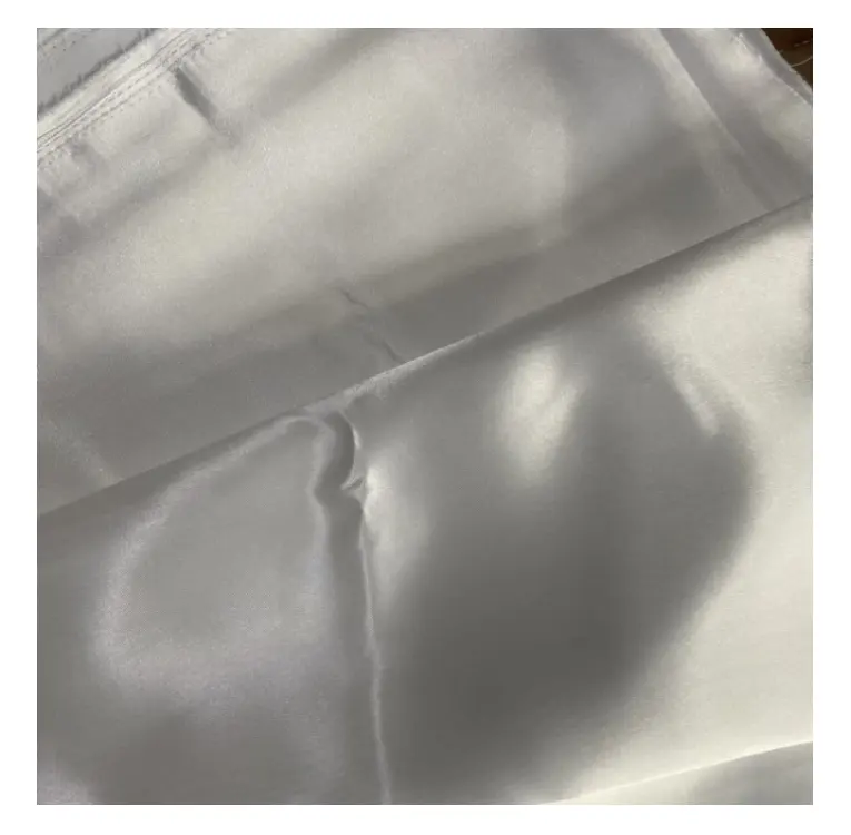 Polyester 50D 75D 1000D 150D elastis matte mengkilap tersedia satin tahan api shiny laser organza kain untuk gaun pernikahan