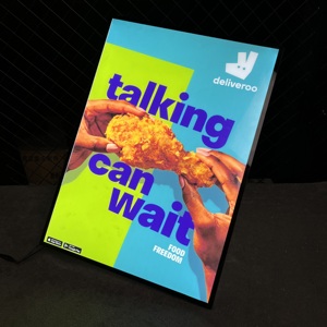 Caja de luz LED de vidrio templado ultrafino, póster extraíble Rectangular, marco de aluminio, cartelera luminosa decorativa, tablero de menú - Product Image 4