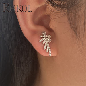 Rakol EP5724 Real Gold Plated Angel Wing Shaped Stud New Full Women's <b>Earrings</b> - Product Image 1