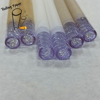 Tube à fumer en verre personnalisé 10 * 30MM, avec un port de fumage fileté unique, offrant une bonne sensation de fumée et une bonne combustibilité
