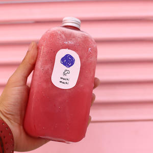 Bouteille carrée vide en PET de 350 ml de qualité alimentaire NH H pour jus et boissons, contenants originaux pour thé et boissons 10 OZ - Product Image 4